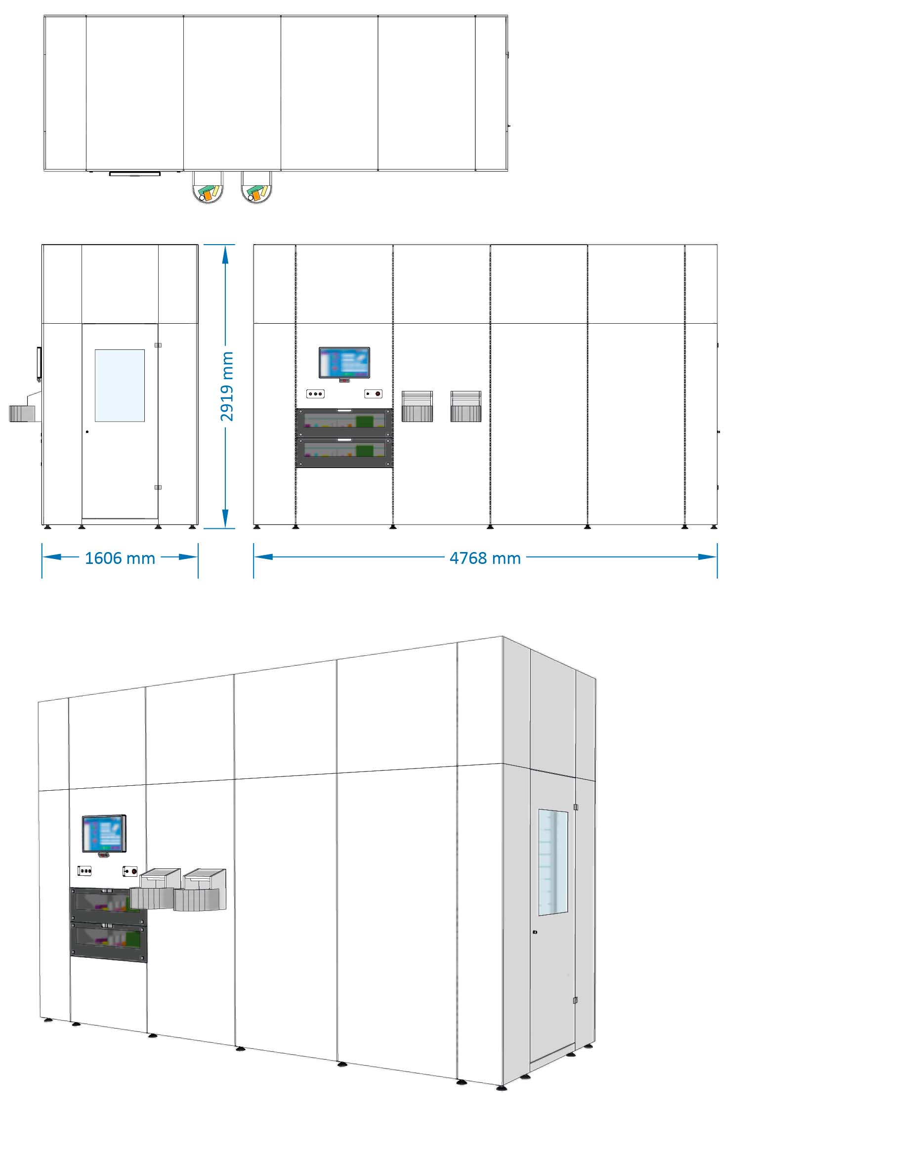 Model 2947Length: 4.768 mWidth: 1.606 mMin. Capacity: 8,600Max. Capacity: 12,300